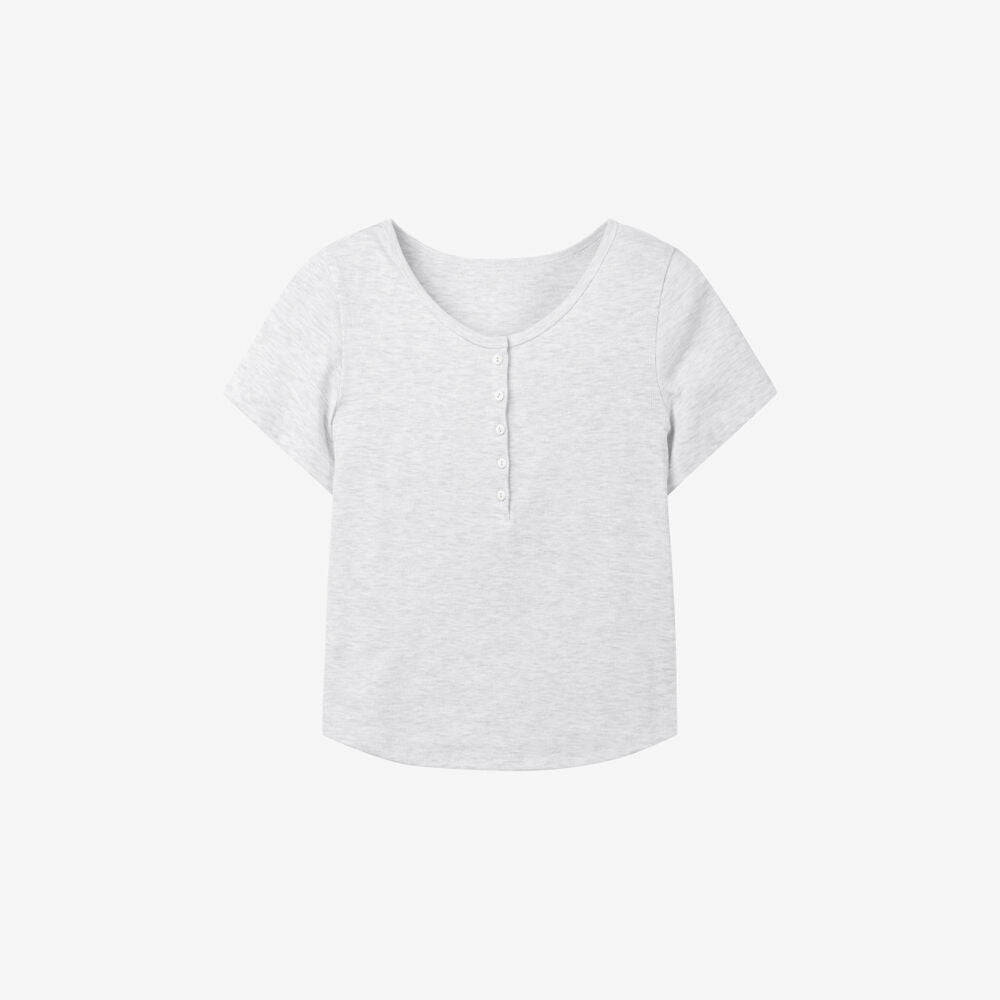 DEWL [Dueling][2nd] Button-up Henry Neck T-shirt LG_D262MSM122