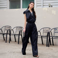 IT MICHAA IT MICHAA Jumpsuit Cap Sleeve Zip-Up