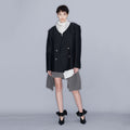 YCH DETACHABLE-SCARF JACKET GREY (W23JK110GY)