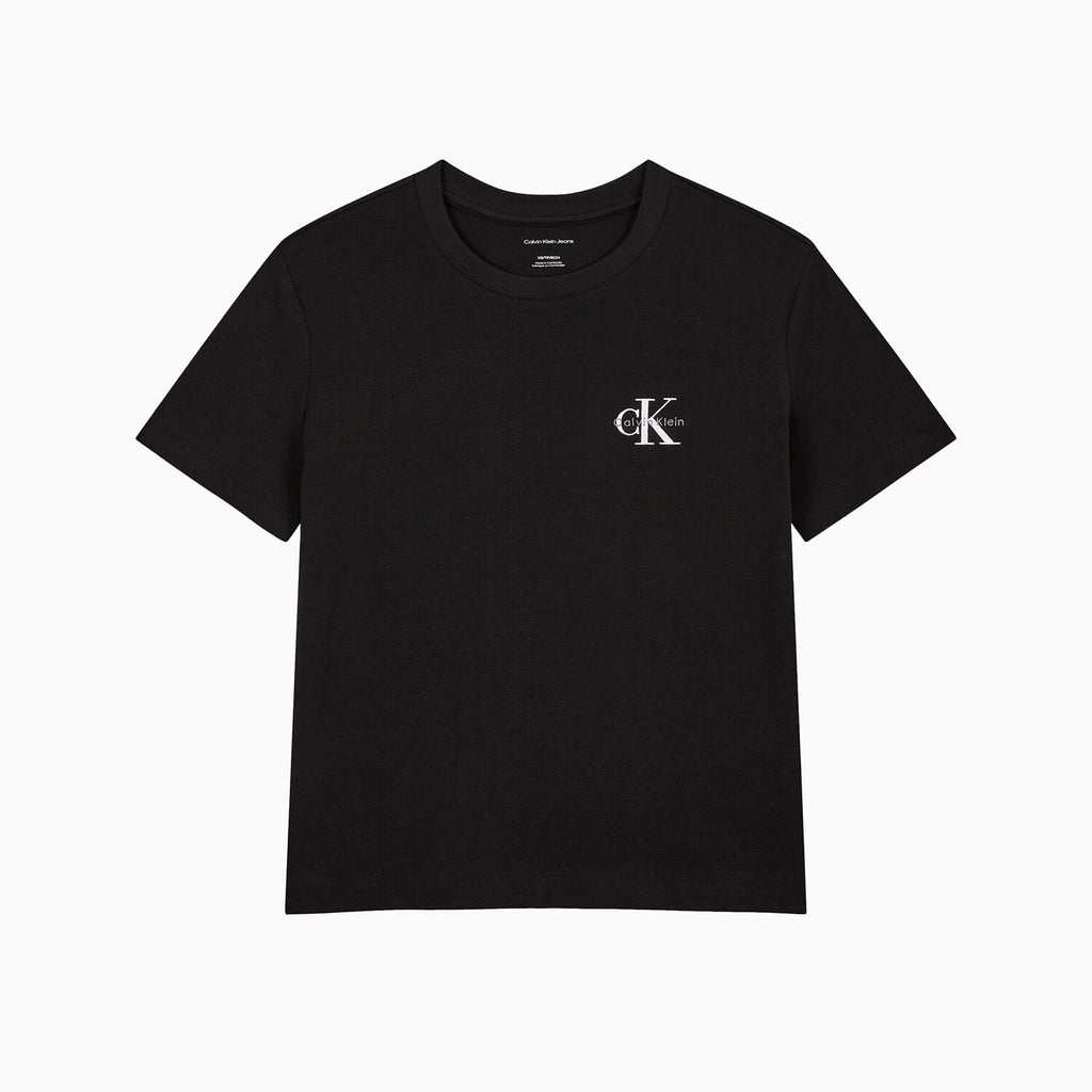 Calvin Klein Jeans [CK] Women’s Regular Fit Small Monogram Logo Short Sleeve T-Shirt 47AB801 UB1