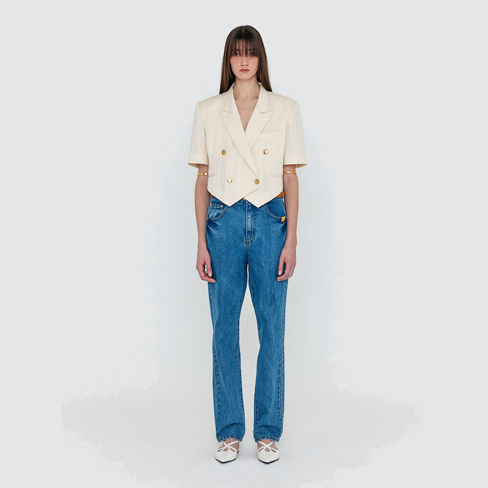 EENK EENK WESICA Classic Denim Pants - Denim Blue