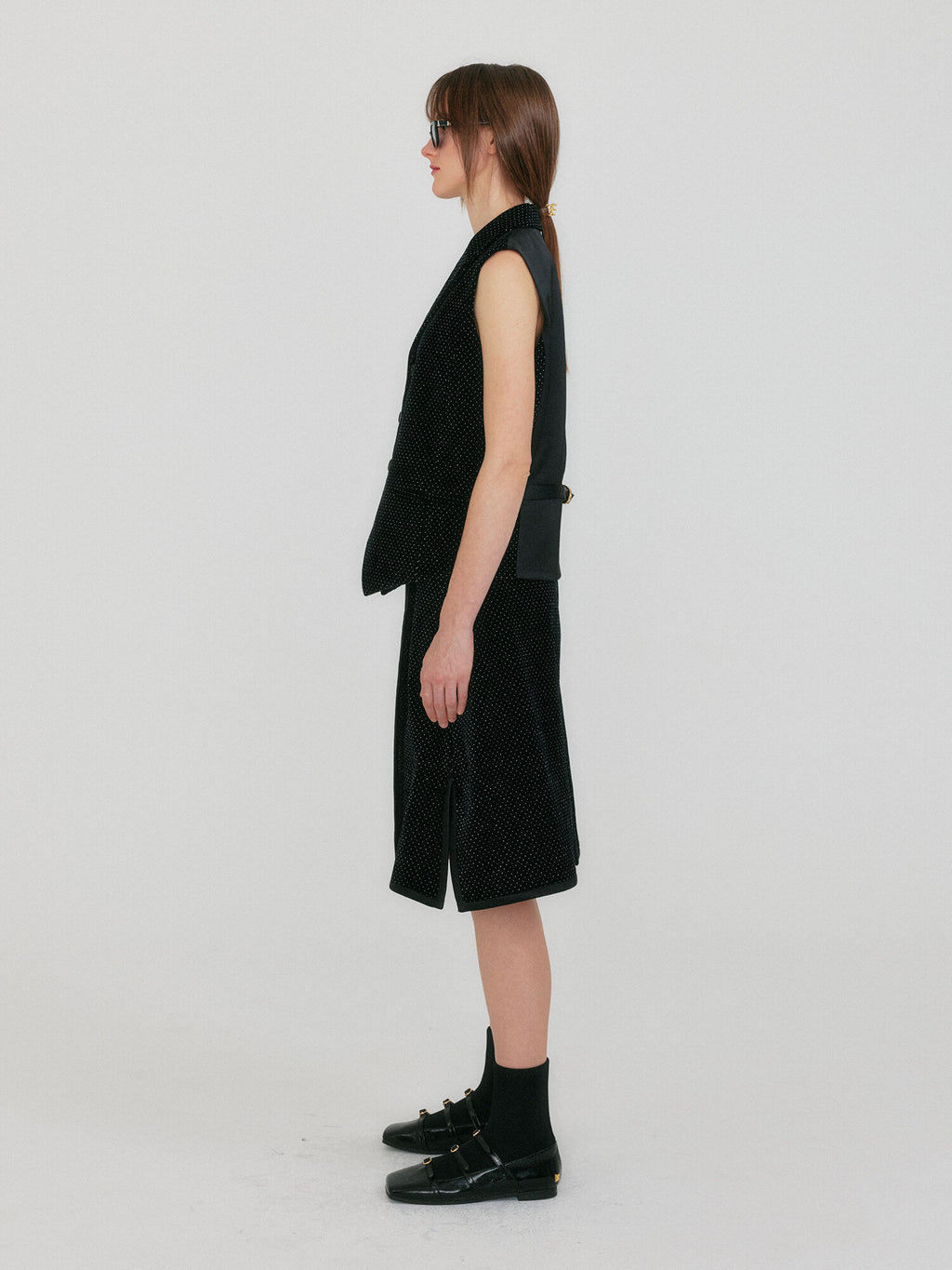 EENK ZULIAL Midi Wrap Skrit - Black