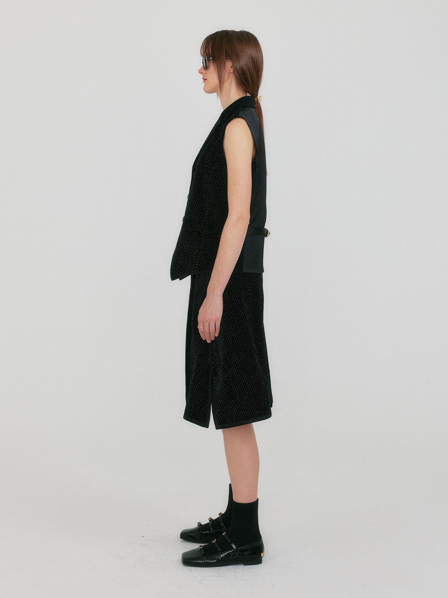 EENK ZULIAL Midi Wrap Skrit - Black