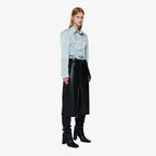 YCH LEATHER BERMUDA SHORTS BLACK (F24PT4102BK)