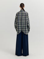 EENK EENK XINSLIE Long Sleeve Tie Shirt - Navy Multi