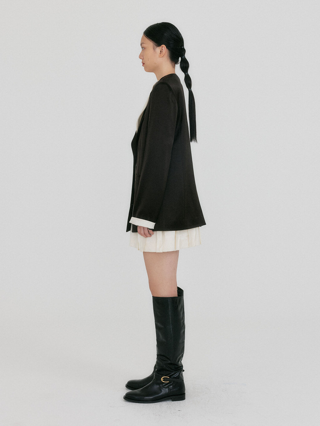 EENK ZUIEL Wide Lapel Jacket - Black