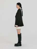 EENK ZUIEL Wide Lapel Jacket - Black