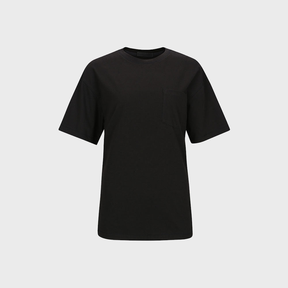 YCH SHORT-SLEEVE POCKET T-SHIRT BLACK (F23TO906BK)