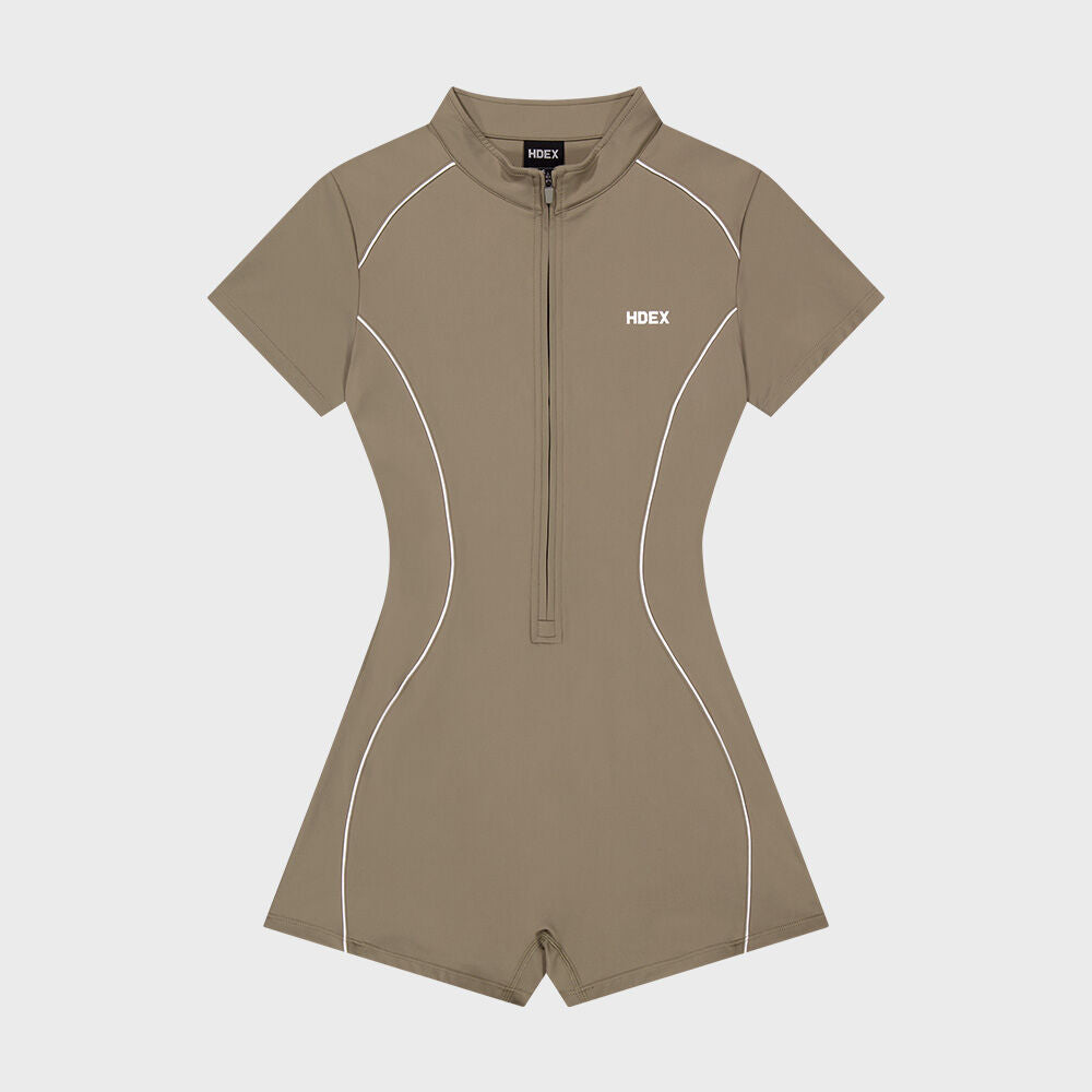 HDEX HDEX Jumpsuit Women's Support Piping Short Sleeve