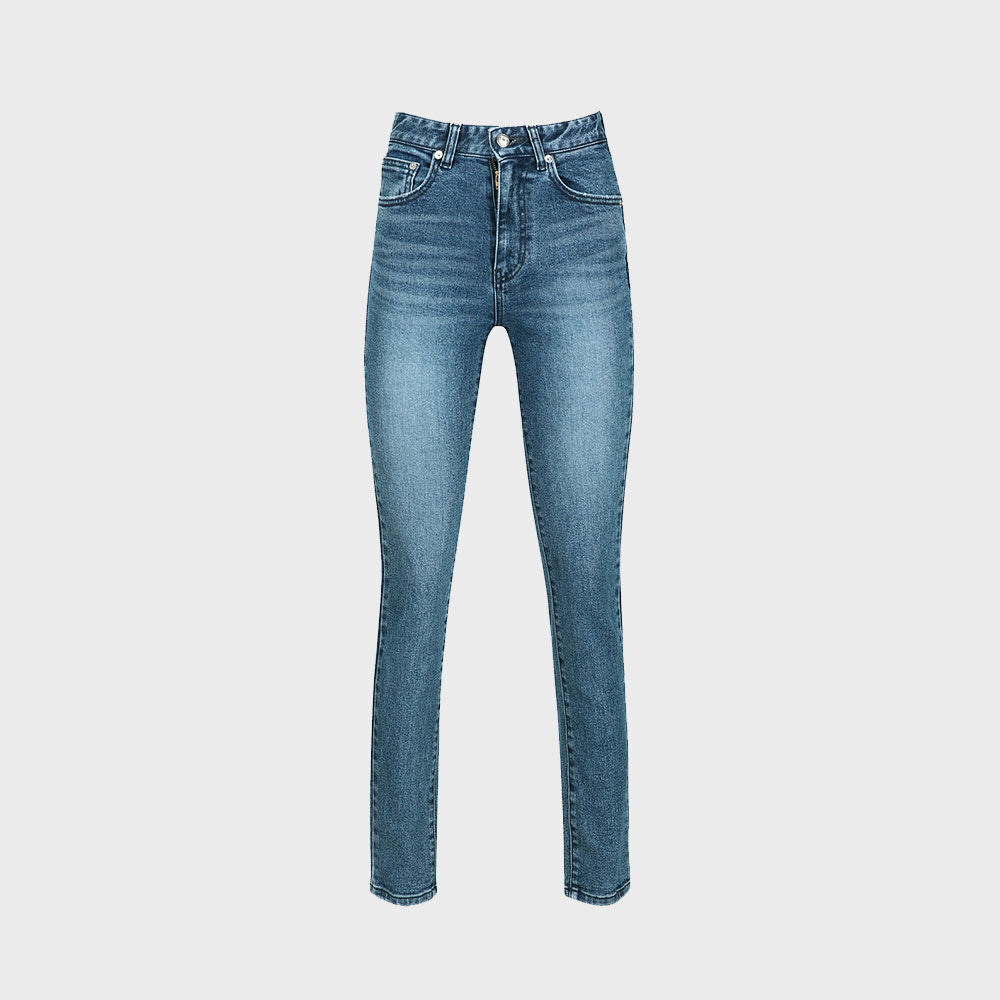 YCH HIGH-WAIST SKINNY JEANS BLUE (F23DB703BL)