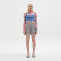 EENK EENK STAR Tweed Shorts - Blue Multi