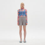 EENK EENK STAR Tweed Shorts - Blue Multi