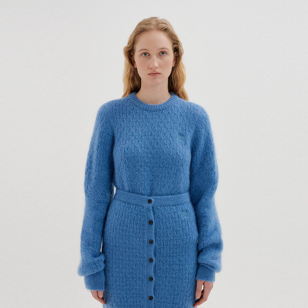 EENK EENK TOKI Cable Knit Pullover - Lavender