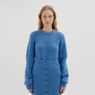 EENK TOKI Cable Knit Pullover - Lavender