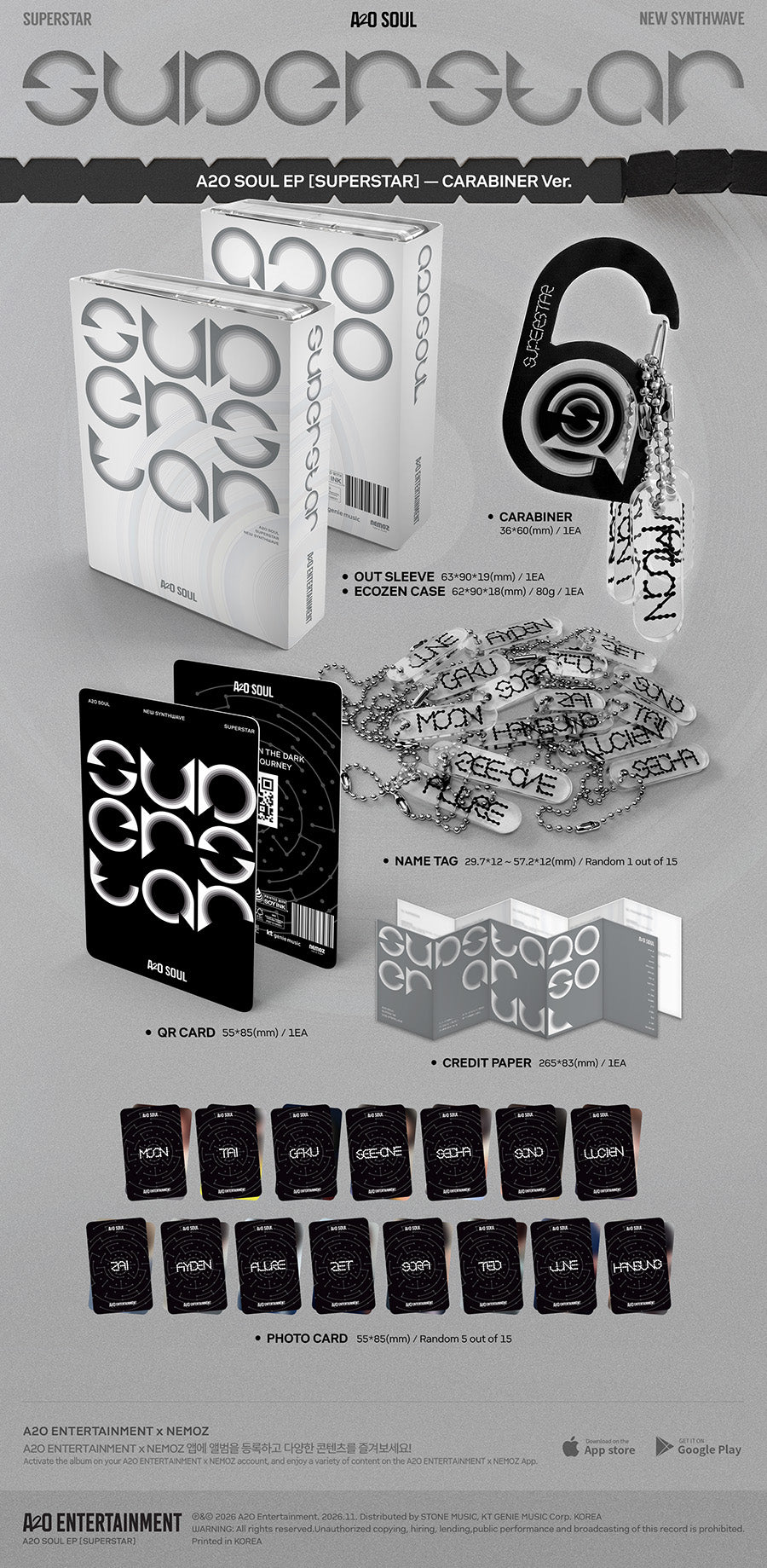 A2O SOUL - EP [SUPERSTAR] (CARABINER Ver.) detail 2