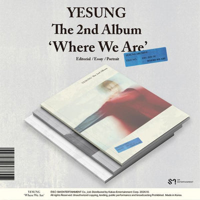 YESUNG - 2nd Full Album [Where We Are] (Photobook Ver.) (Random Ver.)