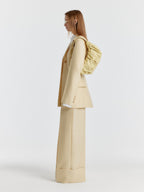 EENK [Kim Na-young wearing] YOHO Turn-up Pants - Yellow