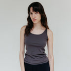 RRACE [2nd reorder] 90s U-Neck Sleeveless_Charcoal
