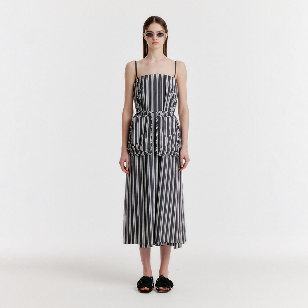 EENK YADGET Side-button Sleeveless Dress - Black