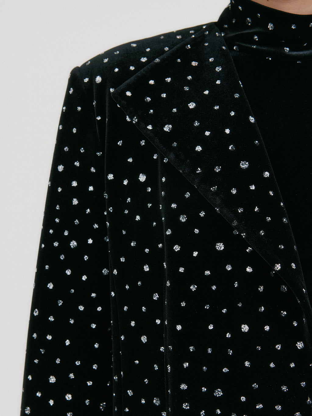 EENK ZUIEL Wide Lapel Jacket - Jazzy Black