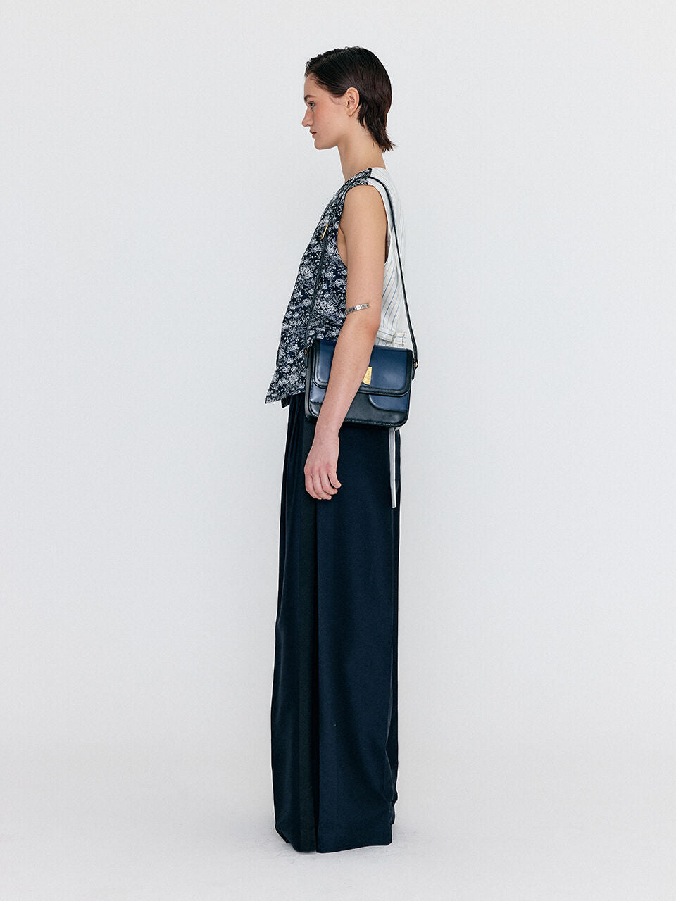 EENK EENK WIVA Double-Belted Vest - Navy Multi