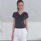 ETMON Twist Knot T-Shirt, Charcoal