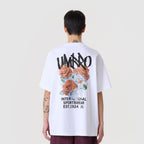 UMBRO Concrete Bloom Rose Graffiti Short Sleeve T-Shirt White UR223CRS56