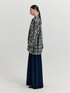 EENK EENK XINSLIE Long Sleeve Tie Shirt - Navy Multi