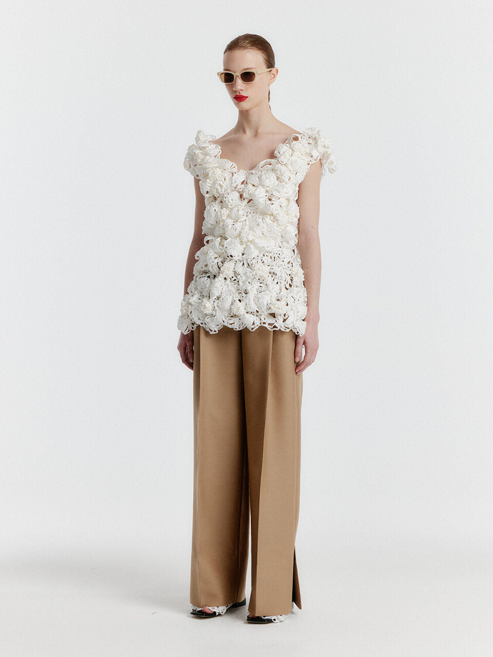 EENK YILONA Side-slit Pants - Beige