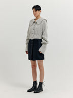 EENK EENK Waistband Layered Mini Skirt - Black