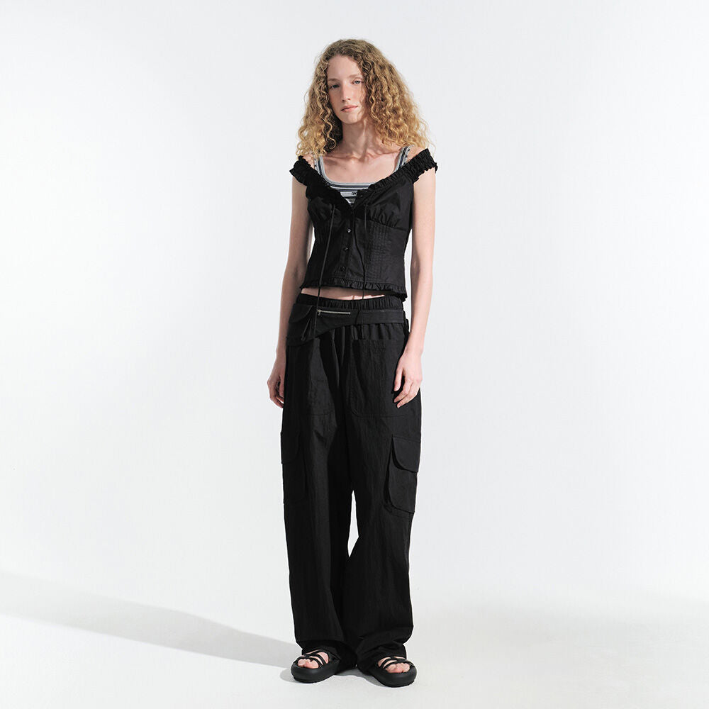GROVE INA SLEEVELESS TOP (BLACK)