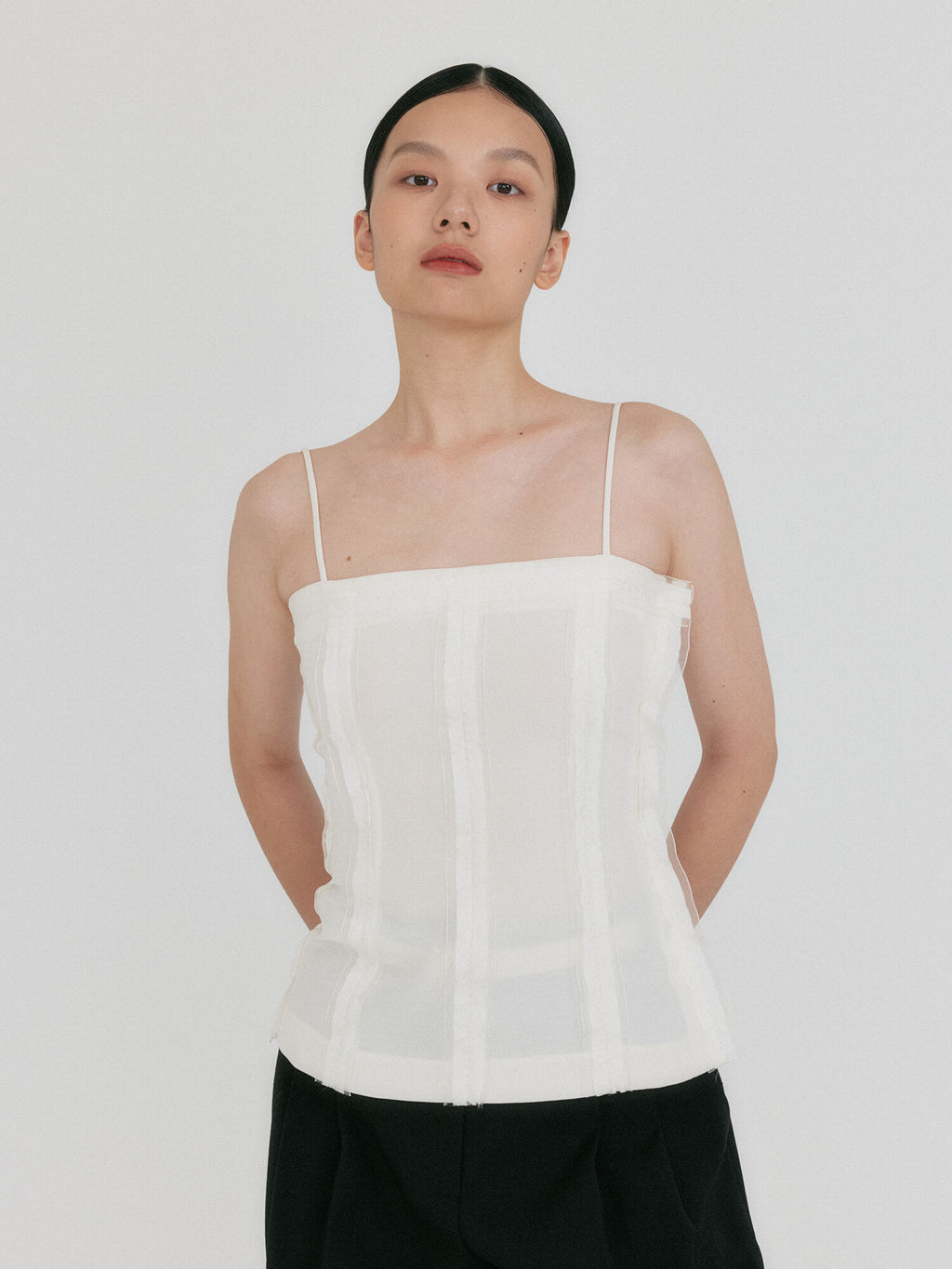 EENK ZENNY Fitted Sleeveless Top - Ivory