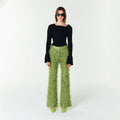 YCH RIBBED-KNIT TOP BLACK (F23KT807BK)