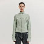 EENK EENK XIP Buistier Zip-up Top - Saige Green