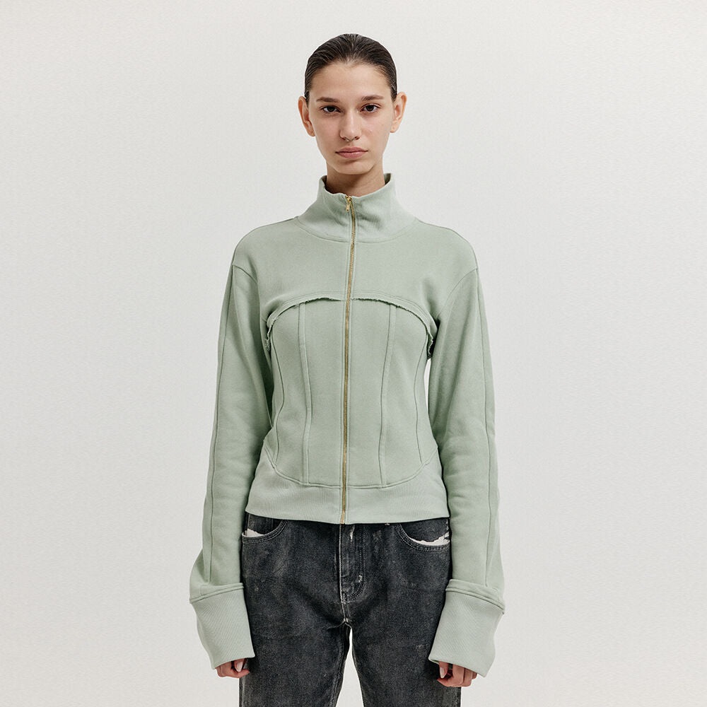 EENK EENK XIP Buistier Zip-up Top - Saige Green