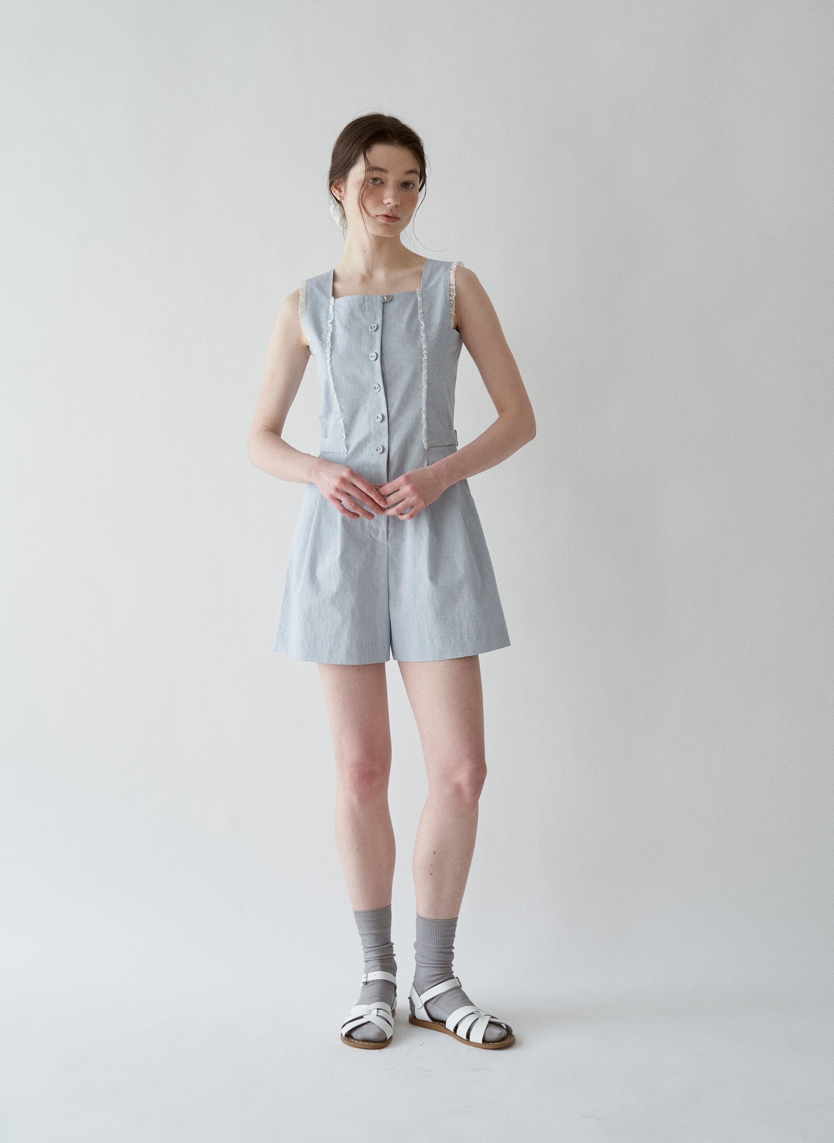 J'ASP J'ASP Jumpsuit Skyblue