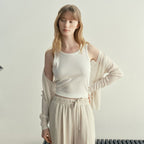 MIND BRIDGE WOMEN [W]Rib sleeveless top - 2color M1TS3201