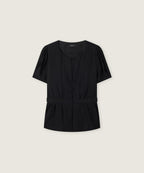 ROEM Round neck belted short sleeve blouse RMBLG37RT6