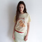 rolarola I LOVE ROLA PUPPY FRIENDS T-SHIRT BUTTER