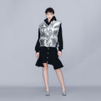YCH METALLIC DOWN GILET SILVER (W23OT011SV)