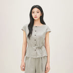 ROEM Cap sleeve blouse RMBLG25R12