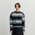 EENK EENK XARA Gradation Striped Knit Pullover - Black/White
