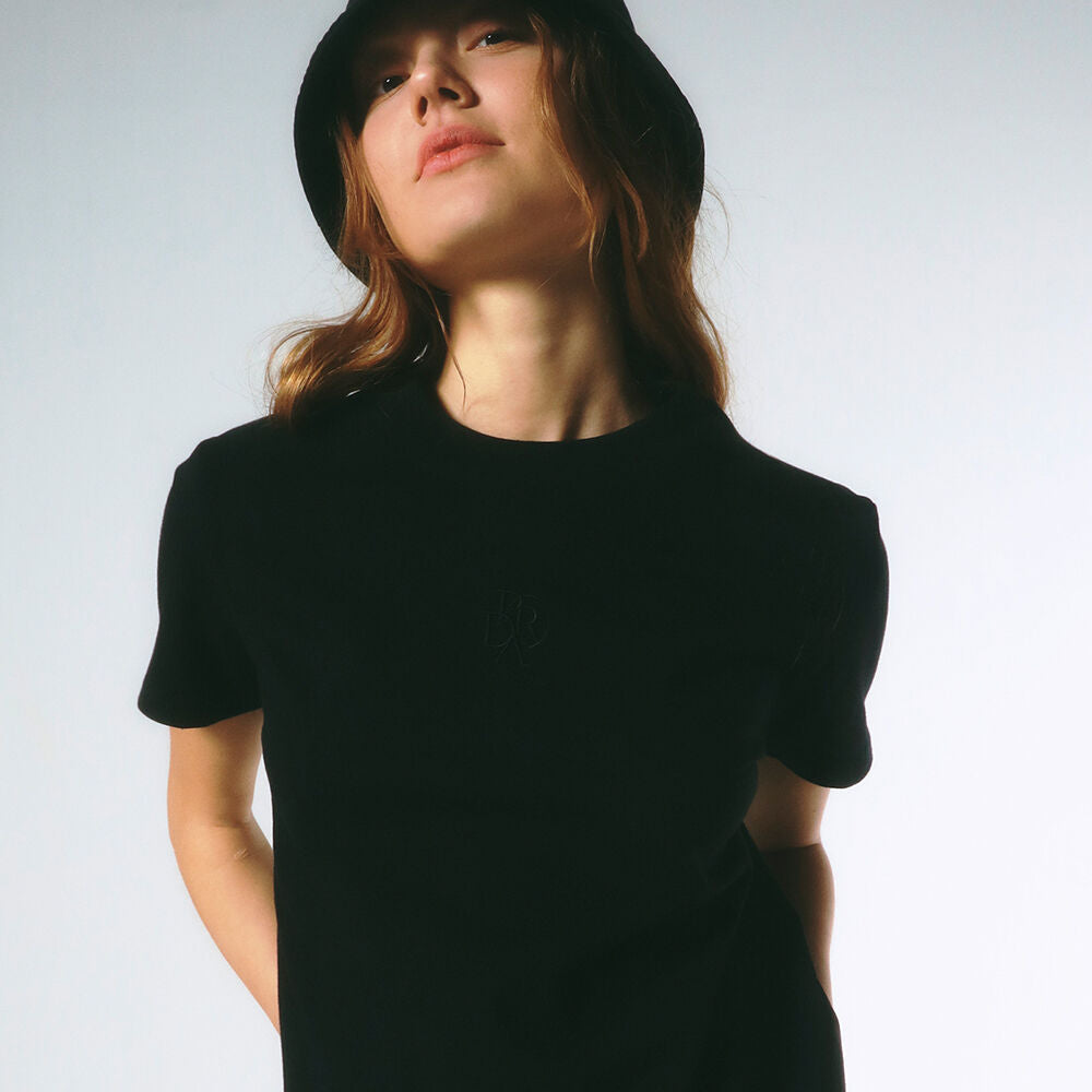 PRENDA MINI PRDA CREWNECK TEE BLACK