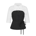 LINE ADDITION [Line Accession] Bustier Blouse NMWBLQF440