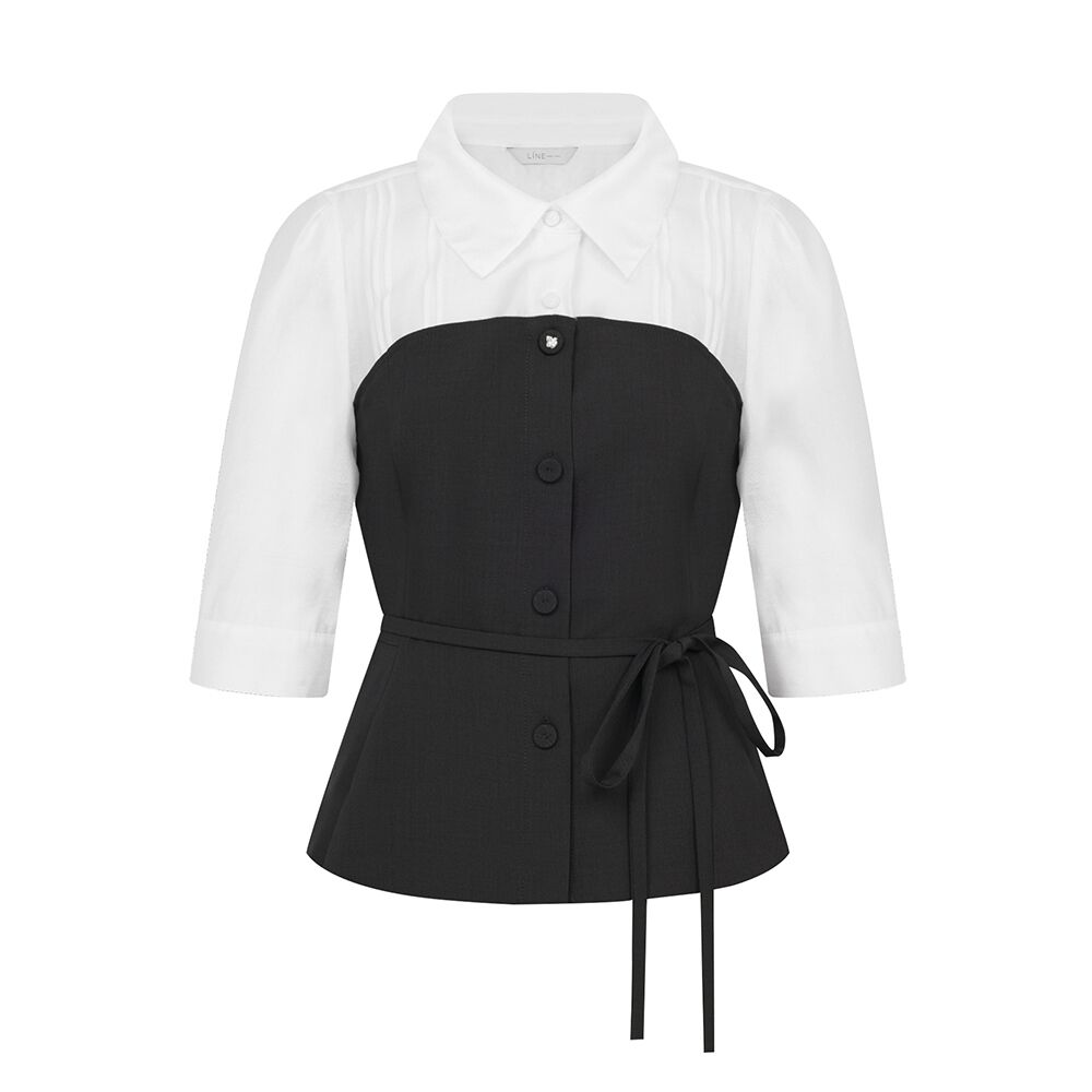 LINE ADDITION [Line Accession] Bustier Blouse NMWBLQF440