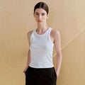 WHEN WE WILL Crop Basic R Sleeveless (3 colors)