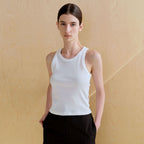WHEN WE WILL Crop Basic R Sleeveless (3 colors)