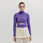 EENK EENK XEEP Separable Knit Turtleneck - Purple