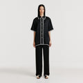 EENK EENK Lace Trim Pants - Black