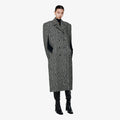 YCH CONSTRUCTED WOOL-BLEND COAT SEPIA (F24OT0062SP)